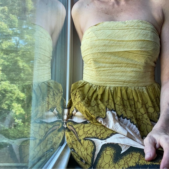 Anthropologie Vanessa Virginia straplesss dress - Picture 2 of 12